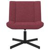 vidaXL Silla giratoria Rojo vino 63 x 75 x 76 cm tela