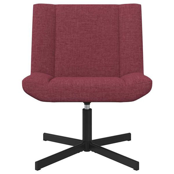 vidaXL Silla giratoria Rojo vino 63 x 75 x 76 cm tela