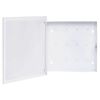 vidaXL Caja de llaves con tablero magn&eacute;tico blanca 35x35x4 cm