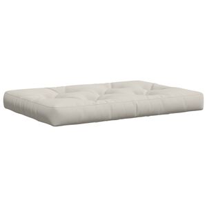 vidaXL Coj&iacute;n para Pallet VIANEN 100% Poli&eacute;ster Blanco 120 x 80 x 12 cm