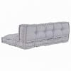 vidaXL Coj&iacute;n para Sof&aacute; Pallet 2 pcs Gris 120 x 80 x 38 cm Tela