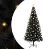 vidaXL &Aacute;rbol de Navidad Negro 180 cm PVC