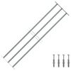 vidaXL Reja de seguridad ajustable ventana con 3 barras 1000-1500mm