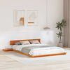 vidaXL Estructura de cama Marr&oacute;n 160 x 200 cm Madera