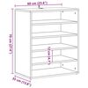 vidaXL Mueble zapatero madera ingenier&iacute;a roble artisan 60x35x70 cm
