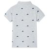 Polo de ni&ntilde;os gris melange 128