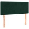 vidaXL Cama box spring con colch&oacute;n terciopelo verde oscuro 100x200 cm