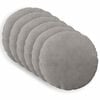 vidaXL Funda de almohada 6 pcs HEERLEN Gris Claro &Oslash; 60 cm pana