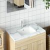 vidaXL Lavabo de ba&ntilde;o rectangular cer&aacute;mica blanco 46,5x35x18 cm