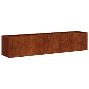 vidaXL Jardinera oxidada 200x40x40 cm acero corten