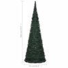 vidaXL &Aacute;rbol de Navidad emergente preiluminado con luces verde 180 cm