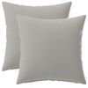 vidaXL Coj&iacute;n con almohada HEERLEN 2 uds. Gris Poli&eacute;ster