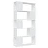 vidaXL Librer&iacute;a separador madera contrachapada blanco 80x24x155 cm