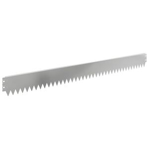 vidaXL Borde de C&eacute;sped 10 uds. 103 x 10 cm Acero Plateado