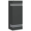 vidaXL Aplique de exterior de acero inoxidable negro