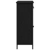 vidaXL Aparador Roble Negro 70 x 30 x 80 cm Madera de ingenier&iacute;a