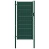 vidaXL Puerta de valla de PVC y acero 100 x 164 cm verde