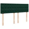 vidaXL Estructura de cama otomana con colch&oacute;n verde oscuro 140x200 cm