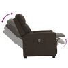 vidaXL Sill&oacute;n reclinable el&eacute;ctrico tela marr&oacute;n oscuro