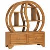 vidaXL Armario con estante Yin Yang madera maciza de teca 68x26x83 cm