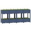 vidaXL Arriate polipropileno 160x40x71 cm