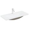 vidaXL Set muebles de ba&ntilde;o 2 piezas madera contrachapada gris hormig&oacute;n