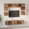 vidaXL Conjunto de mueble de TV 8 pcs Madera envejecida