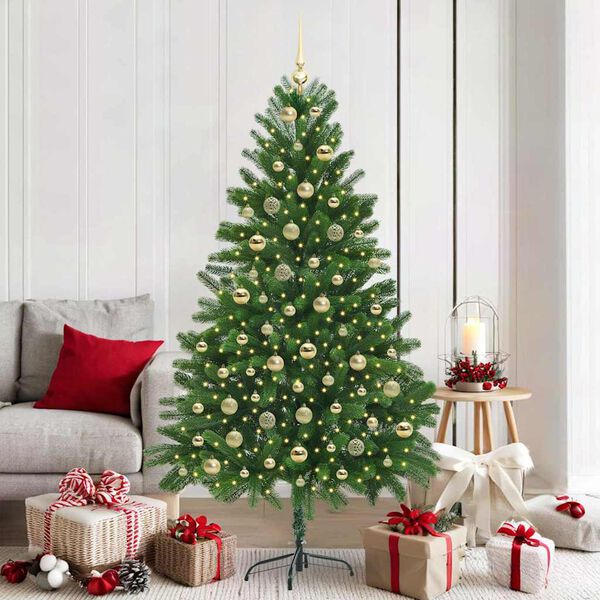 vidaXL &Aacute;rbol de Navidad con 300 LED con soporte Verde 180 cm PE