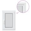 vidaXL Ventana de s&oacute;tano "RISOR" 50x75 cm oscilobatiente DIN izquierda blanca