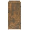 vidaXL Aparador madera contrachapada color roble ahumado 80x33x70 cm