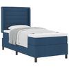 vidaXL Cama tipo Box Spring con colch&oacute;n Azul 90 x 190 cm tela