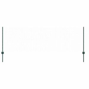 vidaXL Valla hexagonal con poste 50 x 0,8 m Acero recubierto de PVC