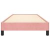 vidaXL Estructura de cama sin colch&oacute;n terciopelo rosa 90x200 cm