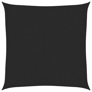 vidaXL Toldo de vela HDPE negro 160 g/m&sup2; 2x2 m