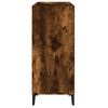 vidaXL Mueble discos madera contrachapada roble ahumado 84,5x38x89 cm
