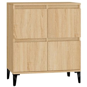 vidaXL Aparador de madera contrachapada roble Sonoma 60x35x70 cm