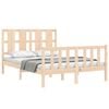 vidaXL Estructura de cama sin colch&oacute;n madera maciza de pino 140x190 cm