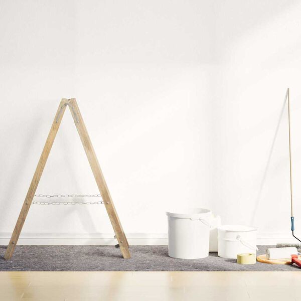 vidaXL Felpa antideslizante para pintores 2 uds 5 m 180 g/m&sup2; gris