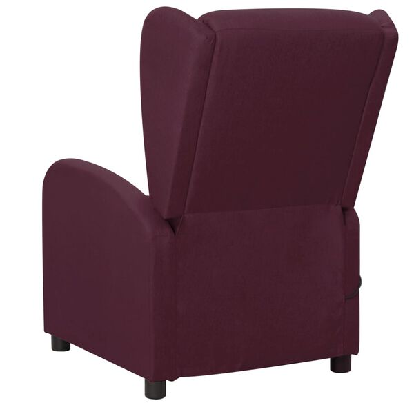vidaXL Sillón de masaje de tela morado