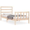 vidaXL Estructura de cama sin colch&oacute;n madera maciza de pino 90x190 cm