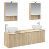 vidaXL Juego de Muebles de Ba&ntilde;o 5 pcs Roble Sonoma