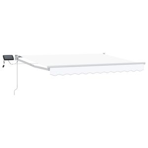 vidaXL Toldo manual retr&aacute;ctil con LEDs 2,5 x 2 m