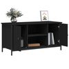 vidaXL Mueble para TV madera contrachapada negro 100x40x50 cm
