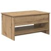 vidaXL Mesa de Caf&eacute; Roble artisan 80 x 50,5 x 41,5 cm