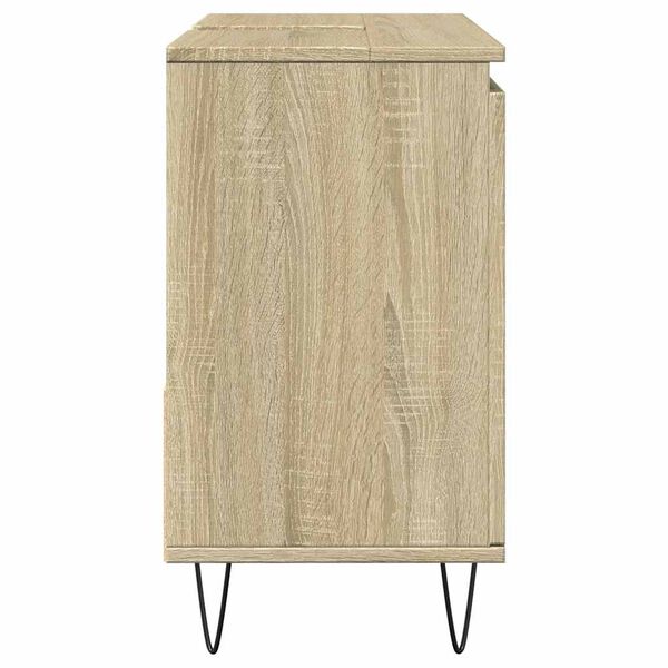 vidaXL Armario de baño madera contrachapada roble Sonoma 65x33x60 cm