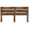 vidaXL Cabecero Roble ahumado 200 cm Madera de ingenier&iacute;a