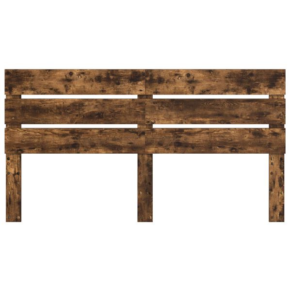 vidaXL Cabecero Roble ahumado 200 cm Madera de ingenier&iacute;a