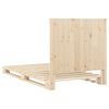vidaXL Estructura de cama con cabecero madera maciza pino 100x200 cm