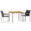 vidaXL Conjunto de Comedor de Jard&iacute;n 3 uds.