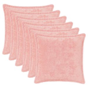 vidaXL Funda de almohada 6 uds. HOUTEN Rosa 30 x 30 cm